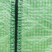 Serre de jardin moderne à 2 niveaux avec structure métallique portable et porte zippée pour la culture hydroponique en arrière-cour et à domicile, facilement assemblable