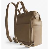 Sac à langer de voyage en cuir vegan de luxe, design personnalisé, sac à dos pour maman