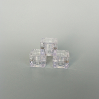 Petit pot transparent de 5 grammes 5 ml avec couvercle transparent pot récipient en plastique transparent carré de 5 grammes 5 ml