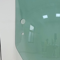 Verre de remplacement trempé pour vitre de porte avant T344818 compatible avec les chargeurs compactes John Deere 318E 319E 320E 324E 326E 328E 332E