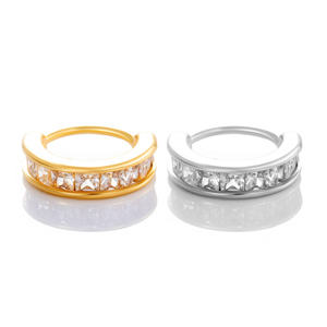 Hengsen bán buôn tùy chỉnh đồ trang sức 925 Sterling Silver Gold quan hệ tình dục Mỹ mũi Nhẫn đối với phụ nữ piercing đồ trang sức - Product Image 6