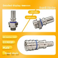 Raccord de connexion rapide pour refroidissement liquide de serveur compatible OCP, tête hexagonale, filetage G3/8'', pression 010 bars, personnalisable, dédié