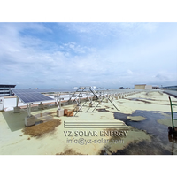 Système de montage de panneau solaire en aluminium CE pv pour toit plat à usage domestique et commercial structure pv support de toit en tuiles