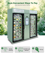 Distributeur automatique de fleurs 48 compartiments, casier commercial 24h/24 en libre-service, armoire de conservation à température et humidité constantes, OEM
