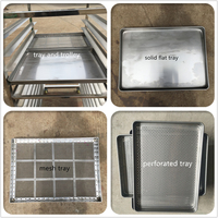 Commerciële roestvrijstalen dienbladdroger voor fruitdroging, machine voor voedselverwerking, mango- en bananenchips-dehydrator