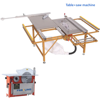 Scie à table multifonctionnelle simple et pliable, très vendue en Chine, machine à scier le bois, scie à table à double lame coulissante