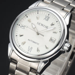 Nouvelle montre-bracelet décontractée pour homme avec bracelet en acier inoxydable et miroir en verre standard - Product Image 2