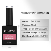 Vernis Gel Sans Hema de 15ml, 600 Couleurs, Laque Gel UV de Haute Qualité