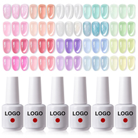 Vernis à ongles magnétique Frenshion Glass Color, gel DIY avec matériau gelée en flacon, gel effet œil de chat