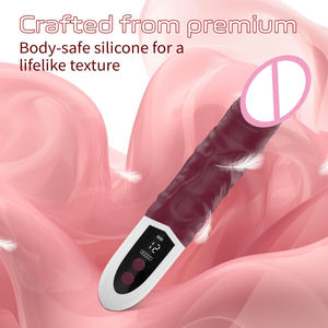 Mainan seks tongkat Vibrator Dildo tampilan LED, mainan masturbasi vagina realistis, Vibrator Dildo untuk pria wanita, stimulasi Anal - Product Image 3