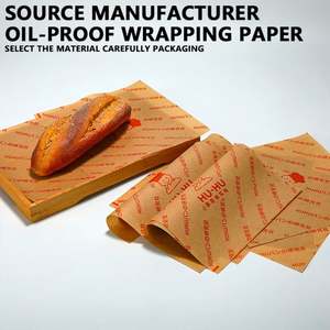 Custom Printed Food Grade PE Coating <b>Burger</b> and Fries Greaseproof Matting <b>Paper</b> Greaseproof <b>Wrapping</b> for Cookies Bread - Product Image 4