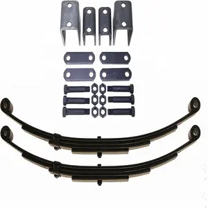 Match 3500lb Kit de suspension d'essieu de remorque simple 1750lb Ressorts à lames et kit de suspension