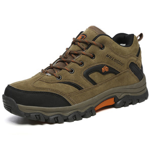 Stivali tattici invernali da <span class=keywords><strong>uomo</strong></span> <span class=keywords><strong>scarpe</strong></span> sportive da arrampicata di sicurezza in pelle impermeabile al deserto <span class=keywords><strong>con</strong></span> soletta in gomma e fodera in pelliccia - Product Image 1