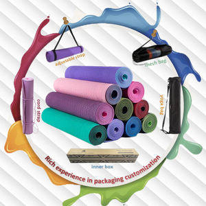 Tapis de <span class=keywords><strong>yoga</strong></span> en Tpe imprimés sur mesure et écologiques, ensemble de tapis de <span class=keywords><strong>yoga</strong></span> épais pour la gym avec logo, tapis de <span class=keywords><strong>yoga</strong></span> antidérapants pour le voyage - Product Image 5