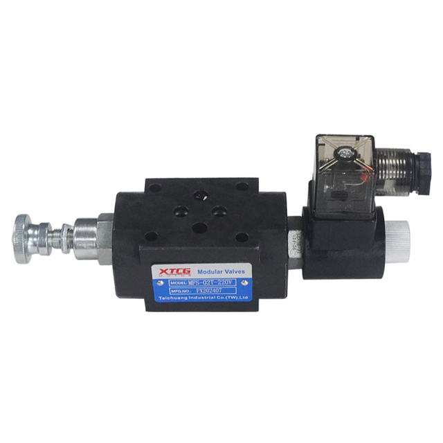MFS-02T MFS-03T Hydraulic Solenoid Speed Control Valve AC220V DC24V Superposed Electromagnetic Speed Control Hydraulic Valves