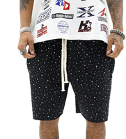 Short en coton délavé personnalisé grande taille, respirant, de haute qualité, avec logo sur mesure, tendance