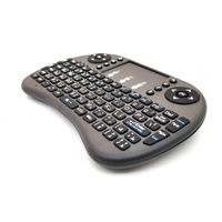 Nuevo Teclado Mecánico Inalámbrico Portátil I8 con Diseño Personalizado, Retroiluminación LED RGB, USB, 2.4GHz, Mini, de Plástico, con 12 Meses de Garantía, para Smart TV Android