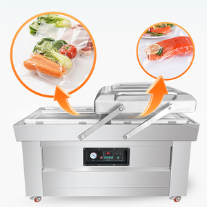Envasadora al Vacío Doble, Empacadora al Vacío para Pollos y <span class=keywords><strong>Carne</strong></span>, Mini Empacadora al Vacío de Doble Cámara - Product Image 1