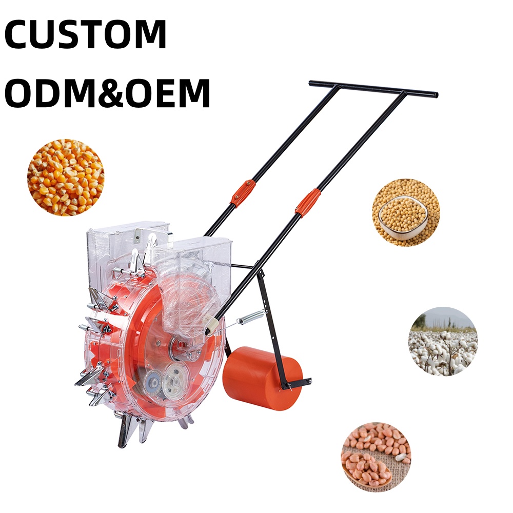 Portable Manual 1-Row Agriculture Seeder Transplanter for Corn & Peanut for Farm Use-New Condition
