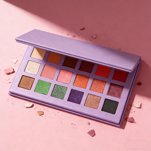 Etichetta privata 18 colori Palette di ombretti vegani trucco impermeabile luccicante finitura chiara tonalità della pelle scure Glitter in polvere per gli <span class=keywords><strong>occhi</strong></span> - Product Image 1