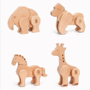 Nuovo Prodotto: Puzzle Magnetico 3D in Legno a Forma di <span class=keywords><strong>Orangutan</strong></span> per lo Sviluppo dell'Intelligenza e l'Educazione Precoce dei Bambini - Product Image 5