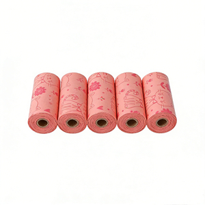 Eco-Friendly Biodegradable <b>Compostable</b> Leak-Proof Pet Poop <b>Bags</b> with Lavender Scent Portable for Dogs & Cats - Product Image 2