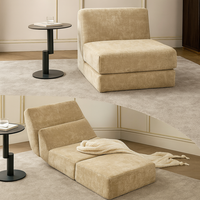Canapé modulaire compressé moderne, siège unique, cadre sans cadre en mousse, fauteuil lounge en bouclette, meubles de salon, usine OEM