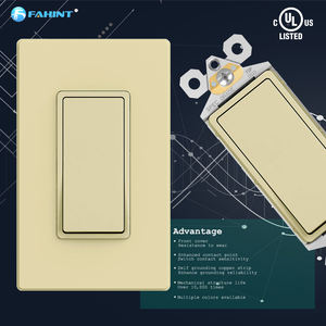 Saklar lampu ganda elektrik plastik hitam DS15 kualitas tinggi dengan perlindungan arus pendek - Product Image 4
