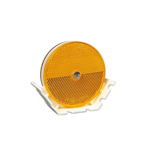 Réflecteurs de balisage routier de haute qualité à meilleure efficacité de réflexion, réflecteurs de garde-corps ronds de 80 mm - Product Image 1