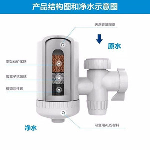 Kitchen Faucet Water Purifier Filter Ceramic Element Easy Installation White Tap Water Filter For Cooking Vegetables - Product Image 3