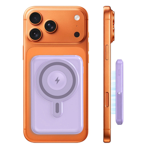 พาวเวอร์แบงค์แม่เหล็กบางเฉียบ 10000mAh ชาร์จเร็วแบบไร้สายสำหรับโทรศัพท์ พาวเวอร์แบงค์พกพาขนาดเล็ก ความจุ 10000 mAh - Product Image 1