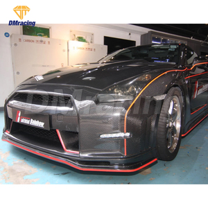 2015 <span class=keywords><strong>Ver</strong></span>. Parachoques delantero de fibra de carbono completo estilo Nismo para Nissan R35 GTR CBA DBA 2008-2016 Bodykit - Product Image 4