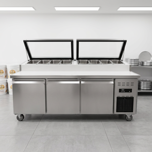 Mesas Refrigeradas para Preparación de Sándwiches y Pizzas, Mostrador Refrigerado para Preparación de Sándwiches, Mostrador Refrigerado para Pizzas y Ensaladas - Product Image 1