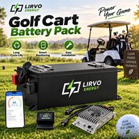 Batteries LiFePO4 semi-solides pour voiturettes de golf, 48V 51.2V 100Ah 150Ah, garantie 10 ans, avec chargeur, directement de l'usine