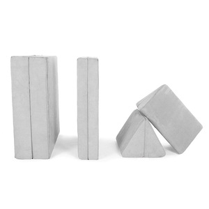 Sofá Educativo para Niños Du Babo, Cojín Grande para Juegos de Bloques de Construcción, Tapete de Escalada Interior, Tapete para Gatear, Gris Claro - Product Image 5