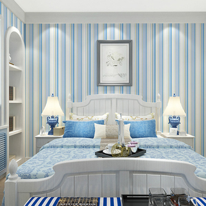 Carta da parati 3D per bambini a prova di umidità blu per la stanza dei bambini per l'intrattenimento domestico - Product Image 1