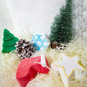 定制圣诞沐浴炸弹，带有简洁的树雪花代表包装风味沐浴嘶嘶声 - Product Image 6