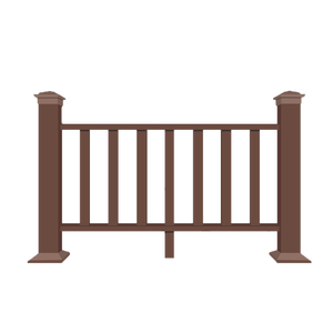 Outdoor Balcony Deck Railing WPC Wood Composite Plastic Garden Park <strong>Handrails</strong> for <strong>Exterior</strong>