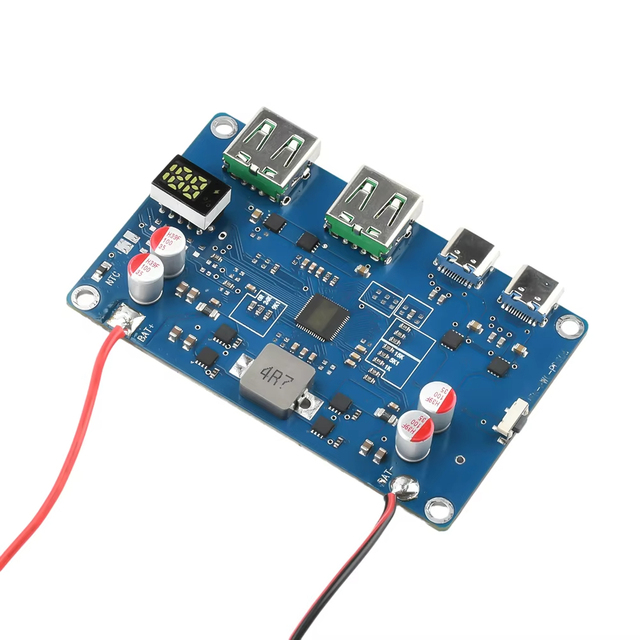 Hot Sales 100W PD QC 2-way Fast Charging Powerbank Module DIY Charging 2-6S Lithium Battery Protection Motherboard Support MPPT