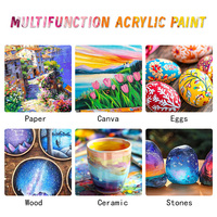 2oz/60ml Vente en gros de couleurs de peinture acrylique Artiste Enfants Non-Toxic Professional Craft Paint Acrylic Paint Set