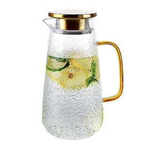 Licht Luxe Koud Water Fles Cup Set Hittebestendige Glas Woonkamer Huishoudelijke Nordic Koude Fles Water