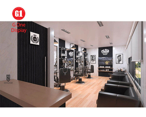 เฟอร์นิเจอร์ร้านตัดผมสมัยใหม่ |   ร้านตัดผมชายแบบกำหนดเองได้ พร้อมตกแต่งภายในร้านตัดผมและร้านบาร์เบอร์ - Product Image 2