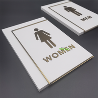 YIYAO Panneau de signalisation de porte de toilettes en acier inoxydable personnalisé à prix abordable