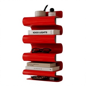 Meilleures ventes - Porte-vin multifonctionnel en aluminium robuste de style italien minimaliste moderne et écologique, forme géométrique, pour salon - Product Image 1