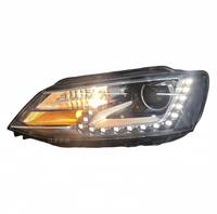 Ensemble de phares LED pour Volkswagen Jetta 2012-2013 2014, lumière bleue 6000K H3 70W 4000LM, remplacement de phare avant de véhicule