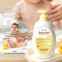 Shampooing et Gel Douche 2-en-1 pour Bébé Marque Blanche – Soin Réparateur Sans Parfum, Doux pour la Peau, Nettoyant Délicat – Fabricant