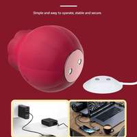Weiblicher Klitoris- und G-Punkt-Stimulator Wasserdichter Silikon-Rosenblüten-Zungenvibrator Geräuschloser Erwachsenen-Sexspielzeug Rosen-Leckvibrator für Frauen