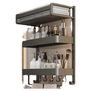 <span class=keywords><strong>Toallero</strong></span> Moderno <span class=keywords><strong>para</strong></span> <span class=keywords><strong>Baño</strong></span>, Sin Perforaciones, Estante <span class=keywords><strong>de</strong></span> Almacenamiento Integrado, <span class=keywords><strong>Toallero</strong></span> <span class=keywords><strong>de</strong></span> <span class=keywords><strong>Aluminio</strong></span> <span class=keywords><strong>para</strong></span> <span class=keywords><strong>Baño</strong></span>, Montado en la Pared, <span class=keywords><strong>para</strong></span> Hotel - Product Image 4