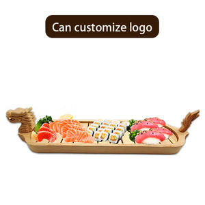 Harmony Food Safe Équipement <span class=keywords><strong>de</strong></span> restaurant en gros Sashimi japonais Sushi <span class=keywords><strong>Plateau</strong></span> <span class=keywords><strong>de</strong></span> service Bateau à sushi en bois Outils <span class=keywords><strong>de</strong></span> sushi durables - Product Image 6