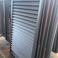 Panneaux de clôture à persiennes en alliage d'aluminium, durée de vie de 25 à 30 ans, revêtement poudré, durables pour jardin et extérieur